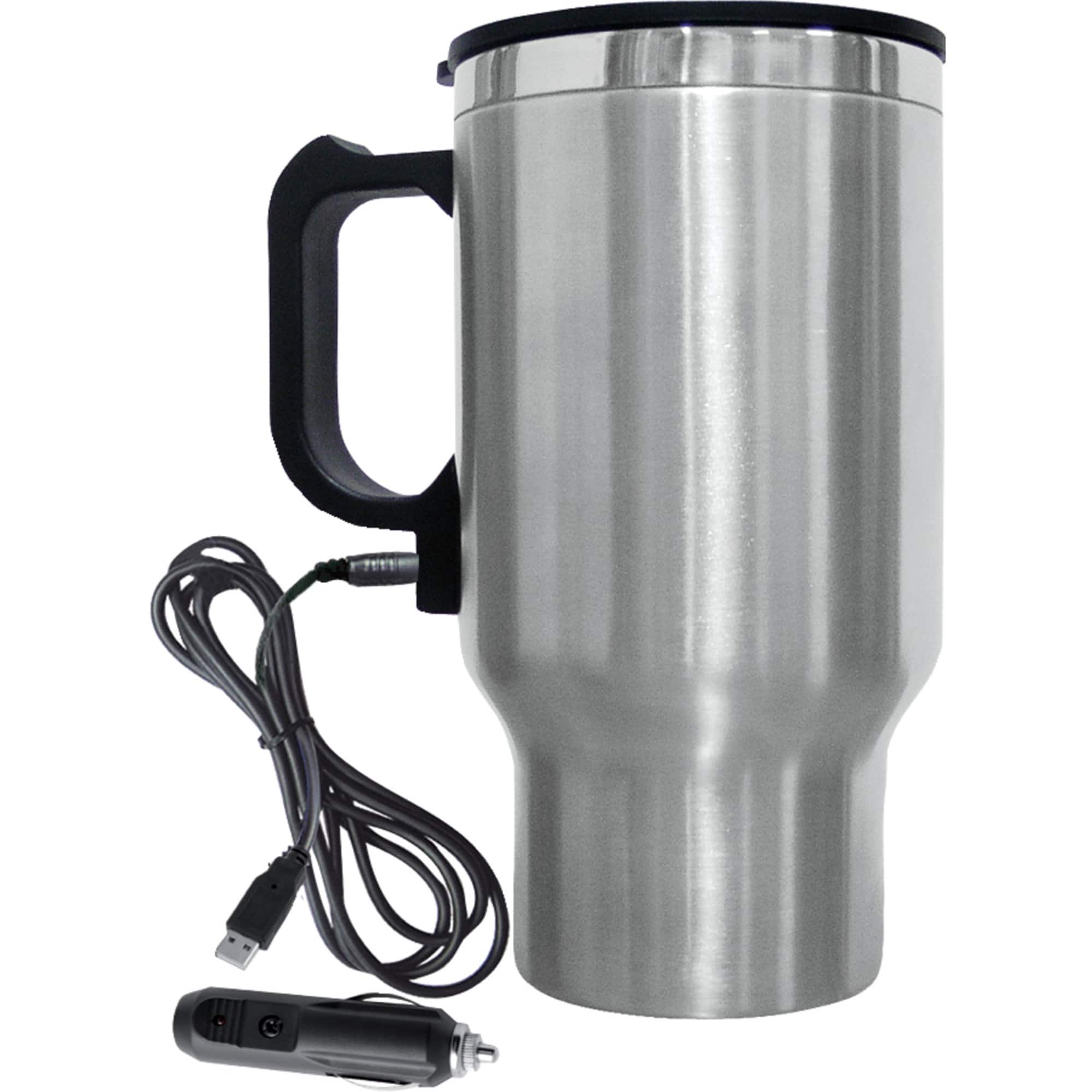 Brentwood 16oz. Stainless Steel Heated Travel Mug